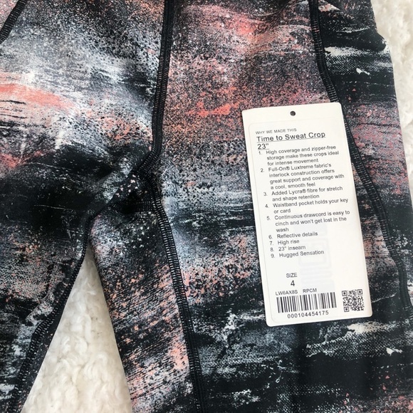 🆕 Lululemon Time To Sweat Crop 23” s… - Picture 4 of 10